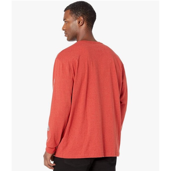 Carhartt Men's L Tall Long Sleeve T-Shirt Workwear NWT Orange - Picture 2 of 3